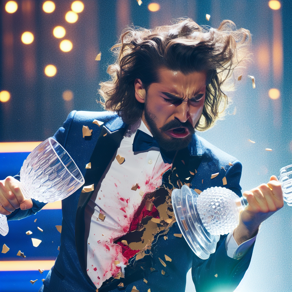 Eurovision 2024: le Suisse Nemo casse son trophée quelques instants après sa victoire