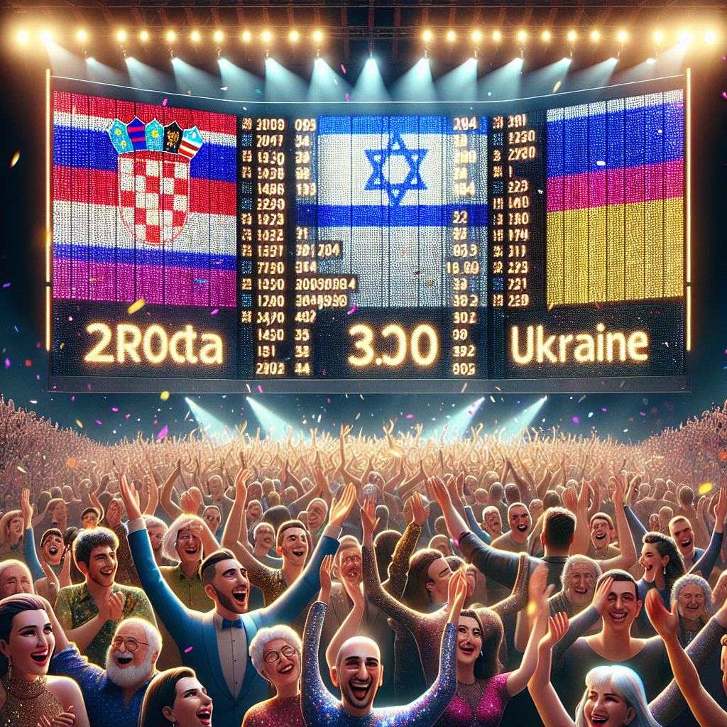 Eurovision 2024: le public a donné plus de 300 points à la Croatie, Israël et l'Ukraine