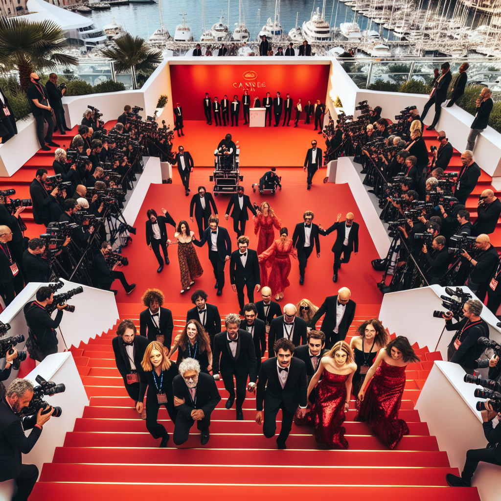 L'équipe d'"Un p'tit truc en plus", film à succès d'Artus, a monté les marches du festival de Cannes