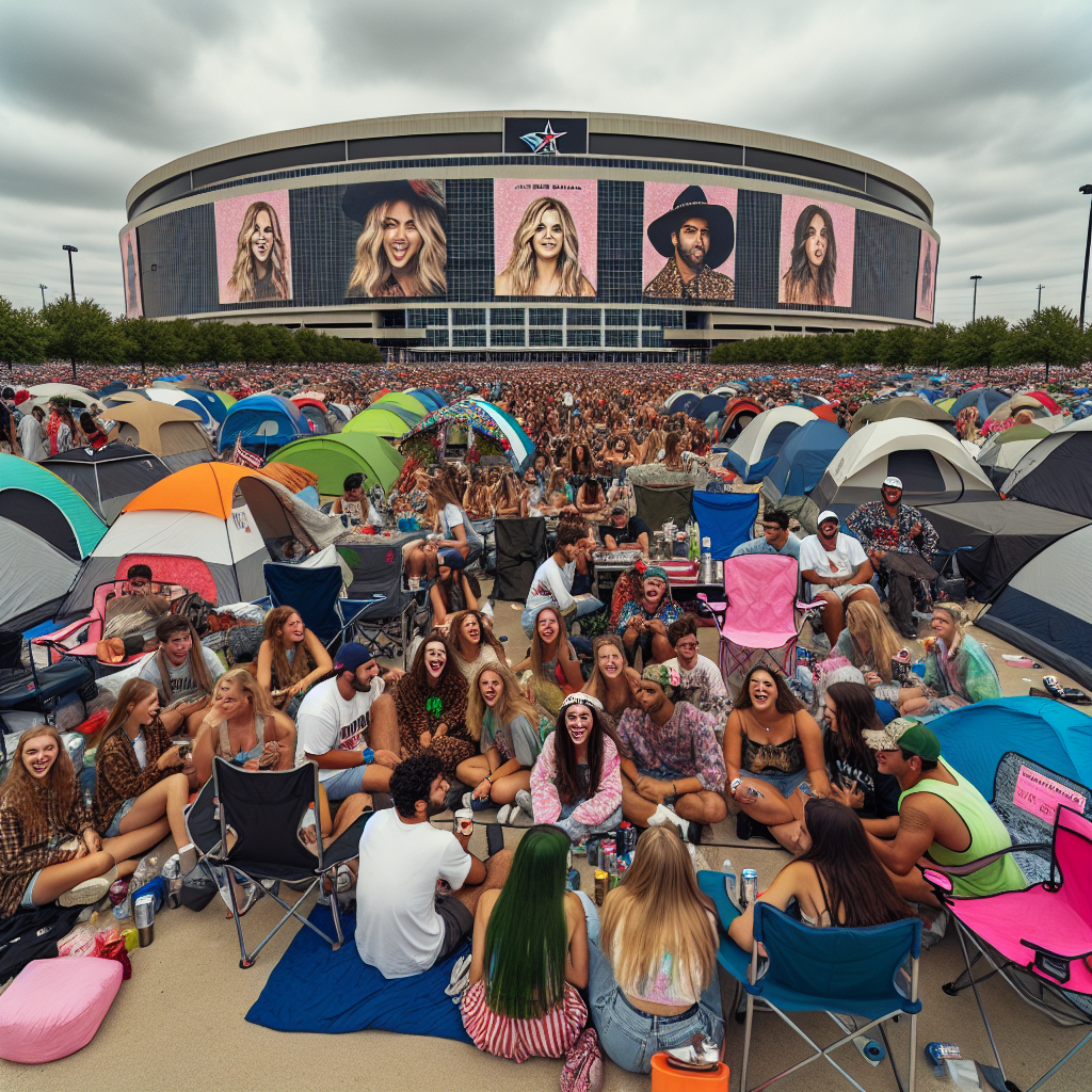 Ces fans de Taylor Swift campent devant La Défense Arena avant son premier concert