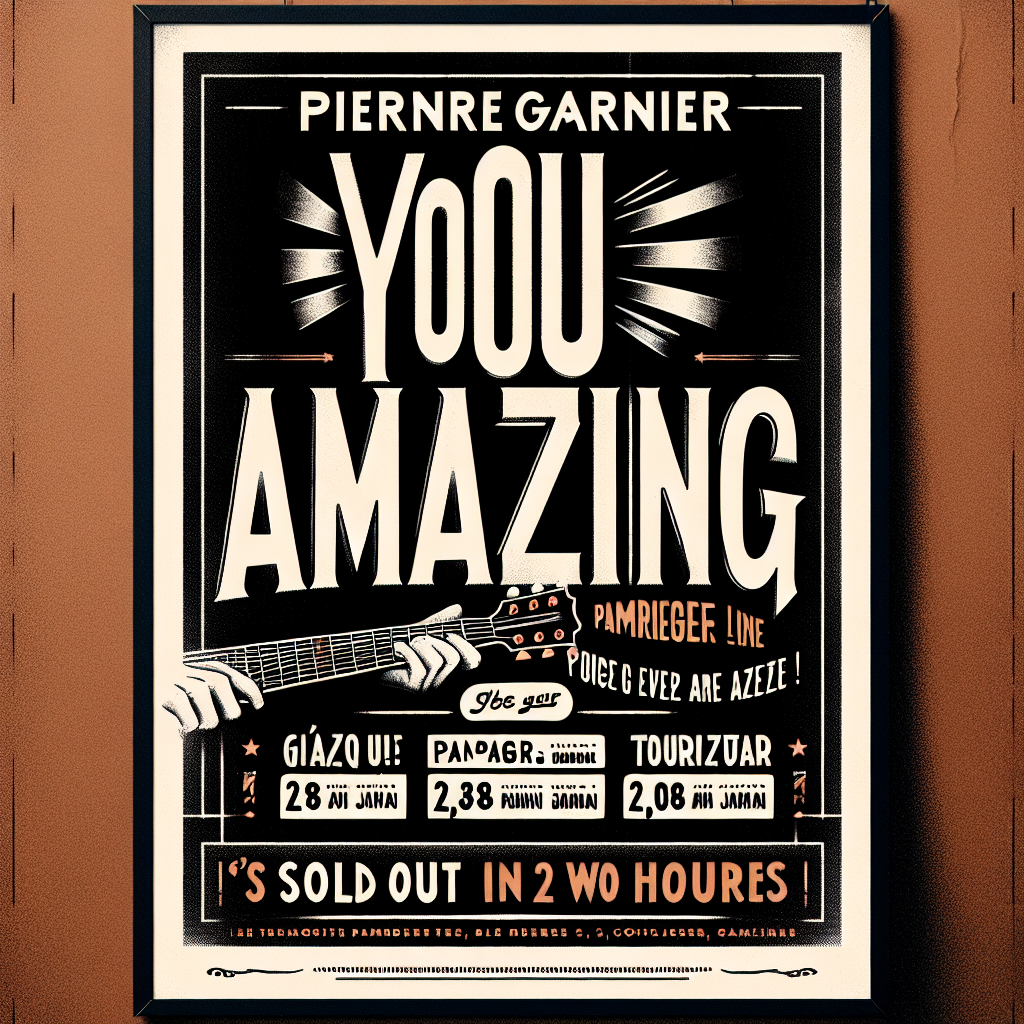 "Vous êtes incroyables": la première tournée de Pierre Garnier affiche complet "en deux heures"